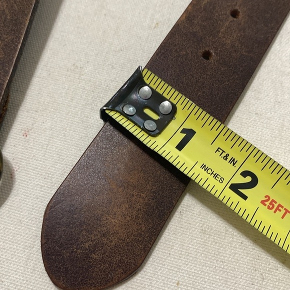 Vintage Black and Brown Leather Belts women M boho festival casual set of 2 Y2K main image 5